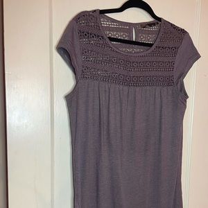 Prana Women's Mini Dress in Lavender Gray